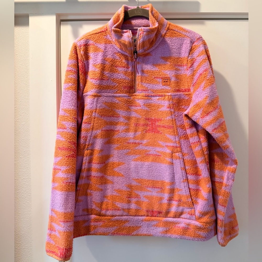 Billabong Pink and Orange Women's Sweater